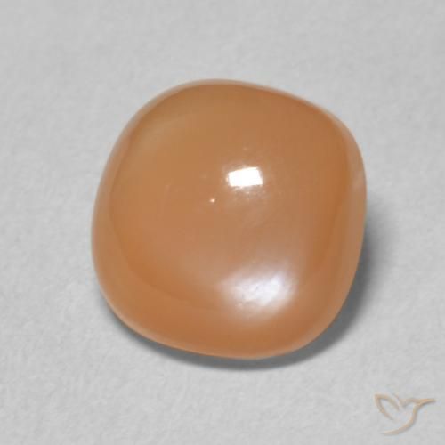 Piedra de Luna Naranja durazno natural de 1.96 ct, Forma Cojín, Translúcido