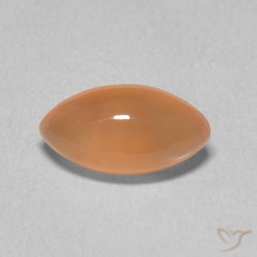 1.12ct Natural Naranja rojizo claro Piedra de Luna, Marquesa, Translúcido