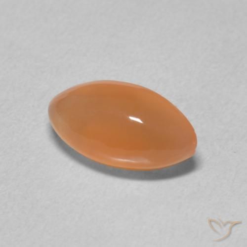 Piedra de Luna Naranja rojizo claro natural de 1.12 ct, Marquesa, Translúcido