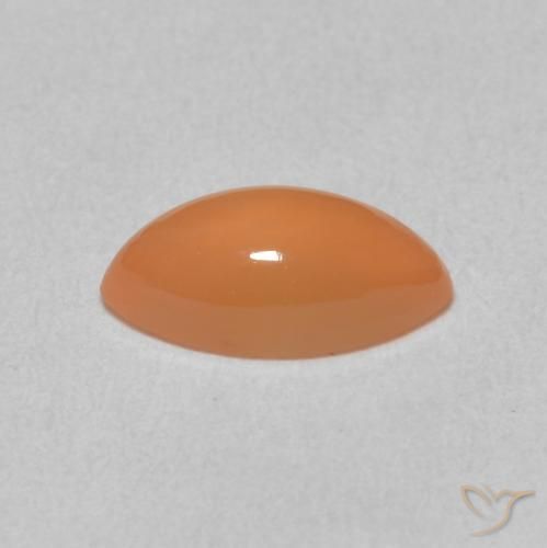 Piedra de Luna Naranja rojizo claro natural de 1.12 ct, Marquesa, Translúcido