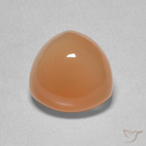 2.04ct Natural Naranja durazno Piedra de Luna, Trillón, Translúcido