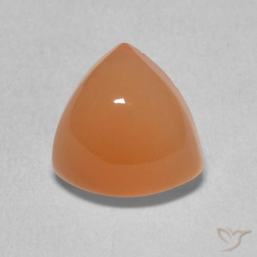 1.92ct Natural Naranja claro Piedra de Luna, Trillón, Translúcido