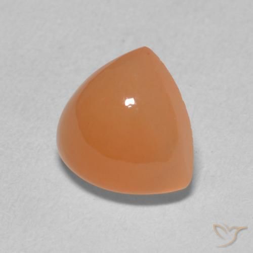Piedra de Luna Naranja claro natural de 1.92 ct, Trillón, Translúcido