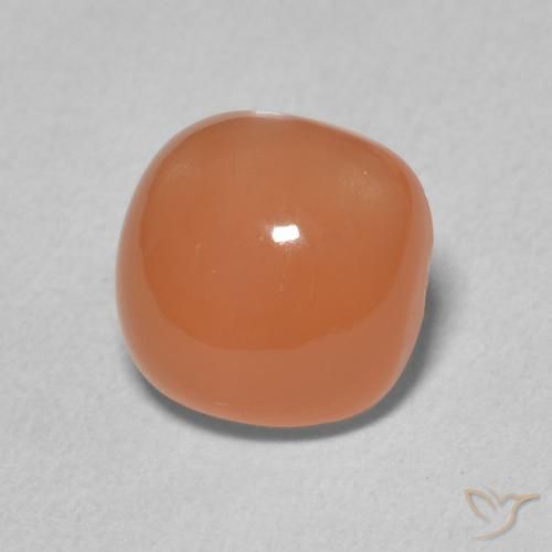 Piedra de Luna Naranja claro natural de 2.16 ct, Forma Cojín, Translúcido