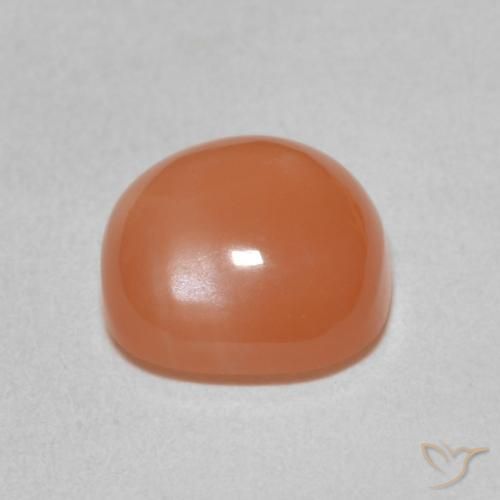 Piedra de Luna Naranja claro natural de 2.16 ct, Forma Cojín, Translúcido