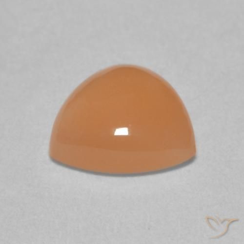 Piedra de Luna Medium Light-Orange natural de 1.48 ct, Trillón, Translúcido
