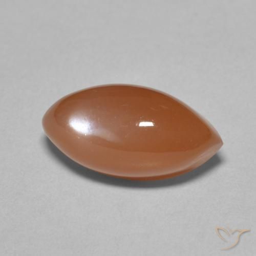 Piedra de Luna Naranja rojizo natural de 4.68 ct, Marquesa, Translúcido