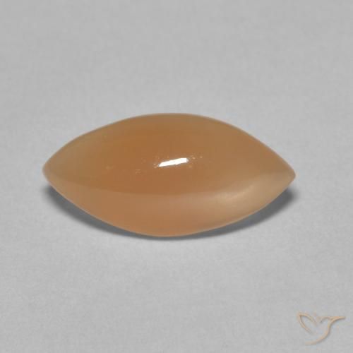 2.79ct Natural Medium Light-Orange Piedra de Luna, Marquesa, Translúcido