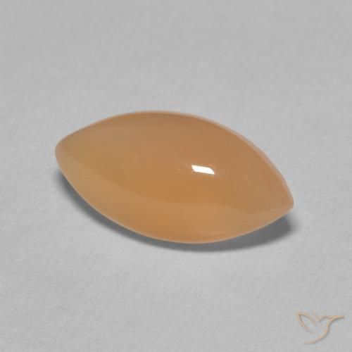 Piedra de Luna Medium Light-Orange natural de 2.66 ct, Marquesa, Translúcido