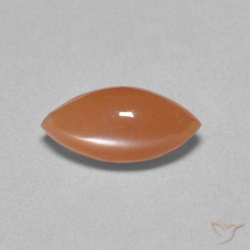1.47ct Natural Naranja rojizo Piedra de Luna, Marquesa, Translúcido