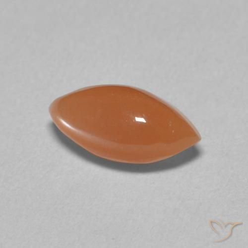 Piedra de Luna Naranja rojizo natural de 1.47 ct, Marquesa, Translúcido