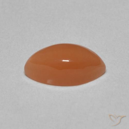 Piedra de Luna Naranja rojizo natural de 1.47 ct, Marquesa, Translúcido