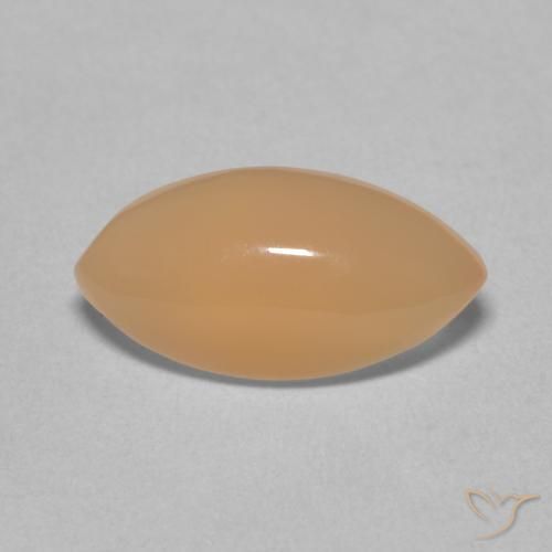 2.72ct Natural Medium Light-Orange Piedra de Luna, Marquesa, Translúcido