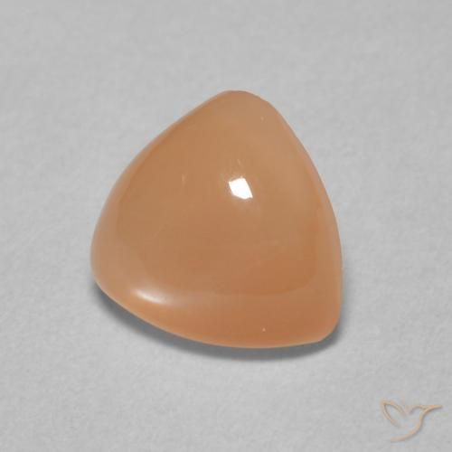 Piedra de Luna Naranja cantaloupe natural de 1.40 ct, Trillón, Translúcido