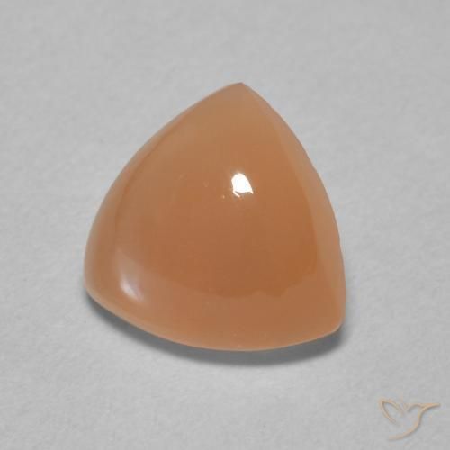 Piedra de Luna Naranja cantaloupe natural de 1.67 ct, Trillón, Translúcido