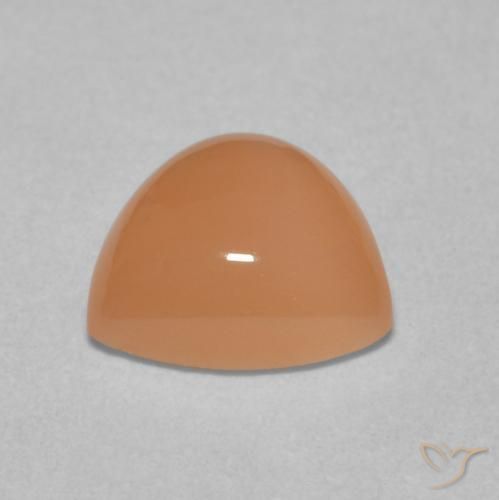 Piedra de Luna Naranja cantaloupe natural de 1.67 ct, Trillón, Translúcido