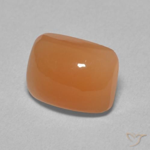 Piedra de Luna Naranja durazno natural de 2.46 ct, Forma Cojín, Translúcido