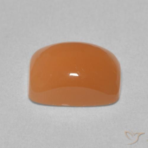 Piedra de Luna Naranja durazno natural de 2.46 ct, Forma Cojín, Translúcido