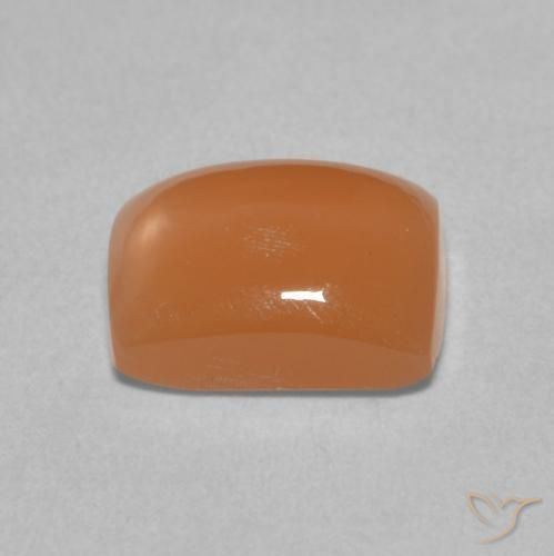 Piedra de Luna Naranja cantaloupe natural de 2.42 ct, Forma Cojín, Translúcido