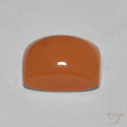Piedra de Luna Naranja medio natural de 2.75 ct, Forma Cojín, Translúcido