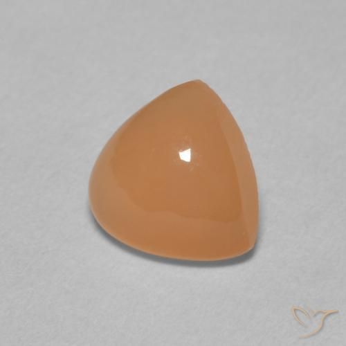 Piedra de Luna Naranja cantaloupe natural de 1.61 ct, Trillón, Translúcido