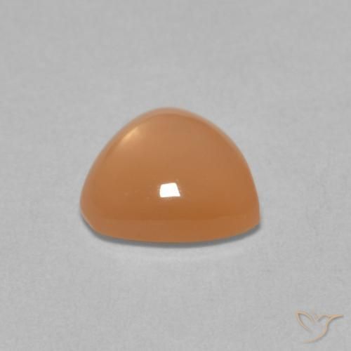 Piedra de Luna Naranja cantaloupe natural de 1.61 ct, Trillón, Translúcido