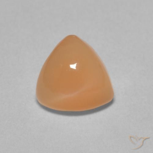 1.73ct Natural Naranja cantaloupe Piedra de Luna, Trillón, Translúcido, Photo A