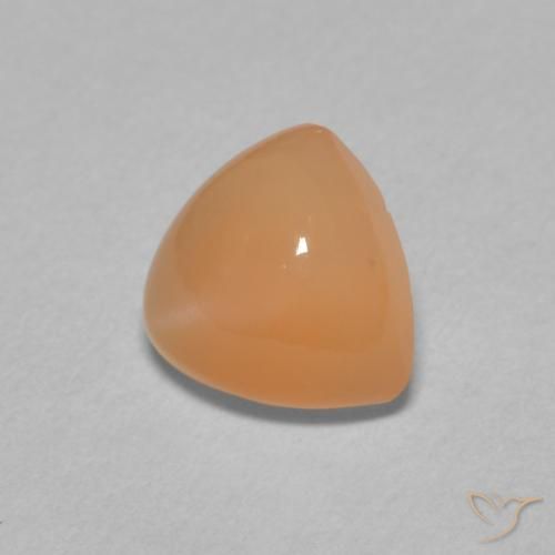 Piedra de Luna Naranja cantaloupe natural de 1.73 ct, Trillón, Translúcido