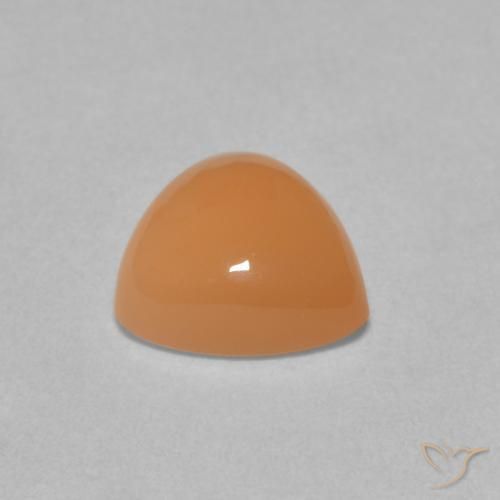 Piedra de Luna Naranja cantaloupe natural de 1.73 ct, Trillón, Translúcido
