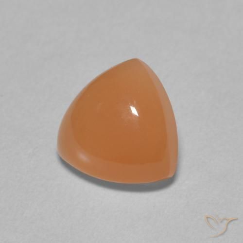 Piedra de Luna Naranja rojizo natural de 1.71 ct, Trillón, Translúcido