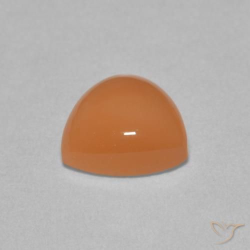 Piedra de Luna Naranja rojizo natural de 1.71 ct, Trillón, Translúcido