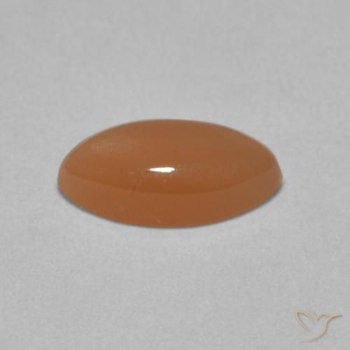 Piedra de Luna Naranja cantaloupe pálido natural de 1.25 ct, Marquesa, Translúcido