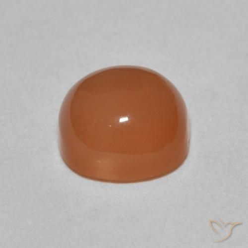 Piedra de Luna Naranja oscuro natural de 2.43 ct, Forma Cojín, Translúcido