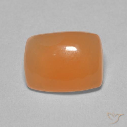 2.05ct Natural Naranja medio Piedra de Luna, Forma Cojín, Translúcido