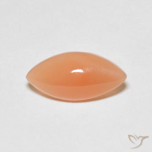 2.48ct Natural Naranja claro Piedra de Luna, Marquesa, Translúcido