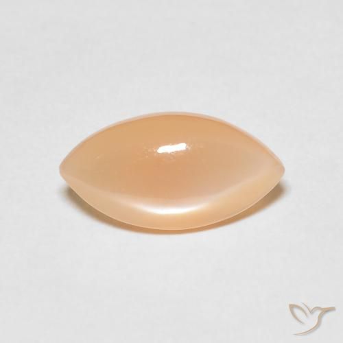 2.45ct Natural Medium Light-Orange Piedra de Luna, Marquesa, Translúcido