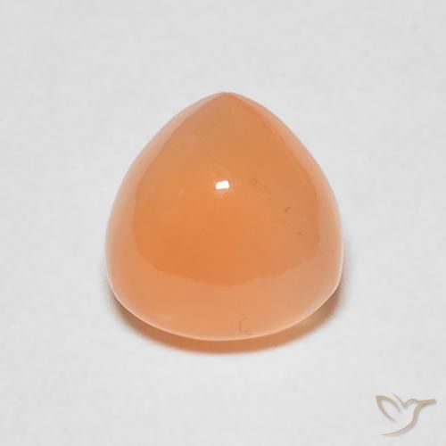 1.85ct Natural Medium Light-Orange Piedra de Luna, Trillón, Translúcido