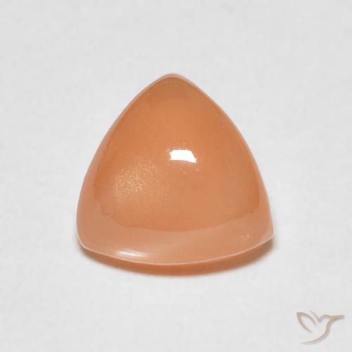 1.98ct Natural Naranja durazno Piedra de Luna, Trillón, Translúcido