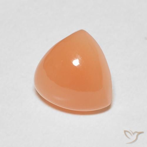 Piedra de Luna Naranja durazno natural de 1.77 ct, Trillón, Translúcido