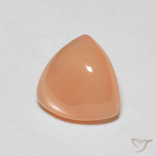 Piedra de Luna Naranja claro natural de 1.38 ct, Trillón, Translúcido