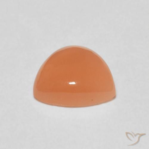 Piedra de Luna Naranja claro natural de 1.38 ct, Trillón, Translúcido