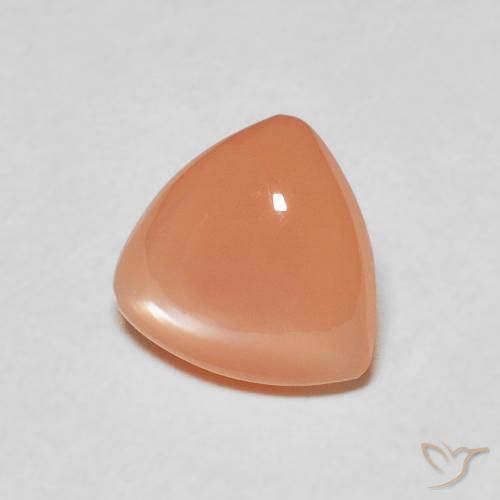 Piedra de Luna Naranja claro natural de 1.36 ct, Trillón, Translúcido