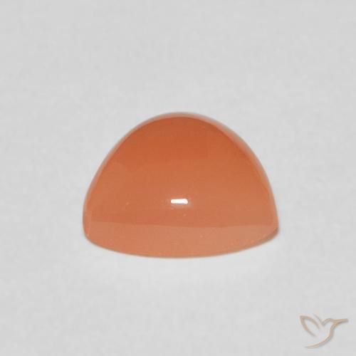 Piedra de Luna Naranja claro natural de 1.36 ct, Trillón, Translúcido