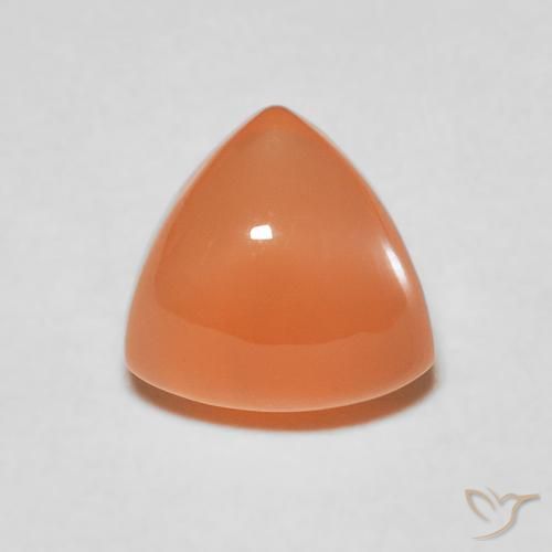 2.04ct Natural Naranja rojizo Piedra de Luna, Trillón, Translúcido