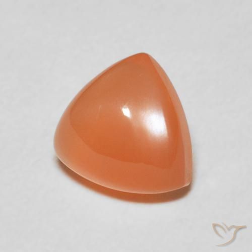 Piedra de Luna Naranja rojizo natural de 2.04 ct, Trillón, Translúcido