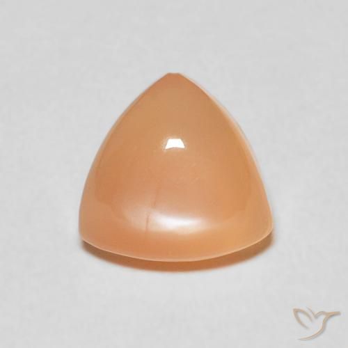 1.86ct Natural Naranja claro Piedra de Luna, Trillón, Translúcido
