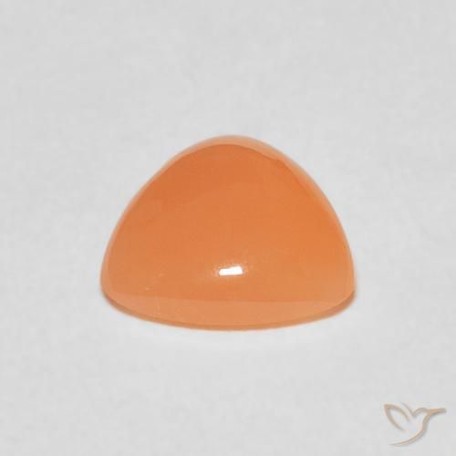 Piedra de Luna Medium Light-Orange natural de 1.27 ct, Trillón, Translúcido