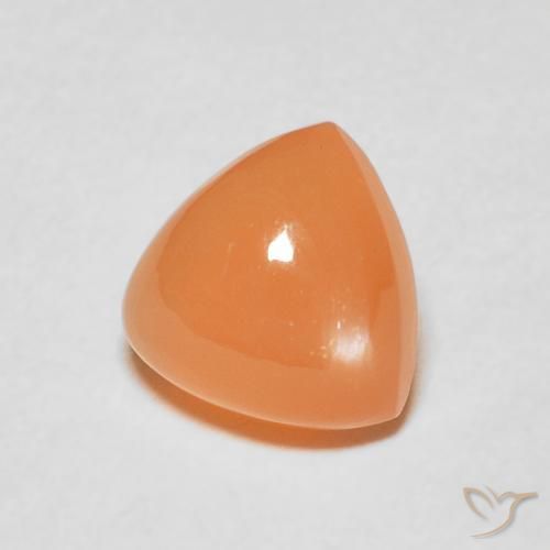 Piedra de Luna Naranja claro natural de 2.02 ct, Trillón, Translúcido