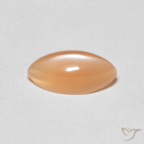 1.27ct Natural Medium Light-Orange Piedra de Luna, Marquesa, Translúcido
