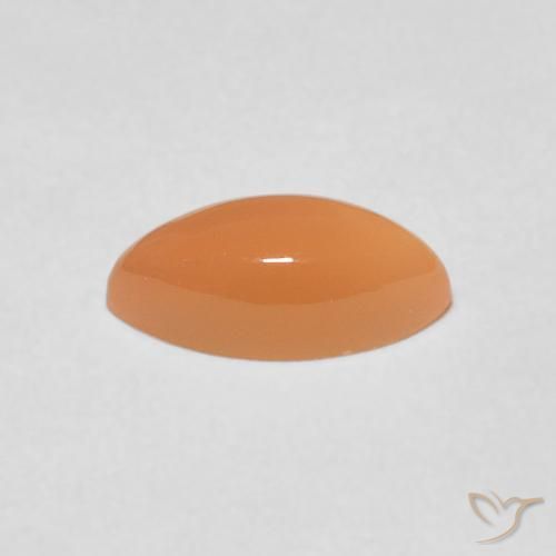 Piedra de Luna Medium Light-Orange natural de 1.27 ct, Marquesa, Translúcido